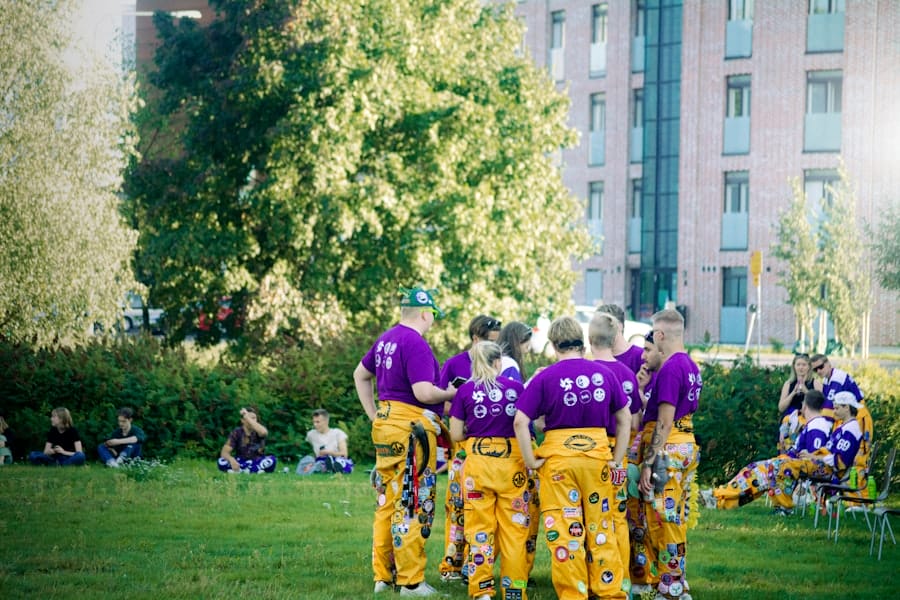 Team huddle