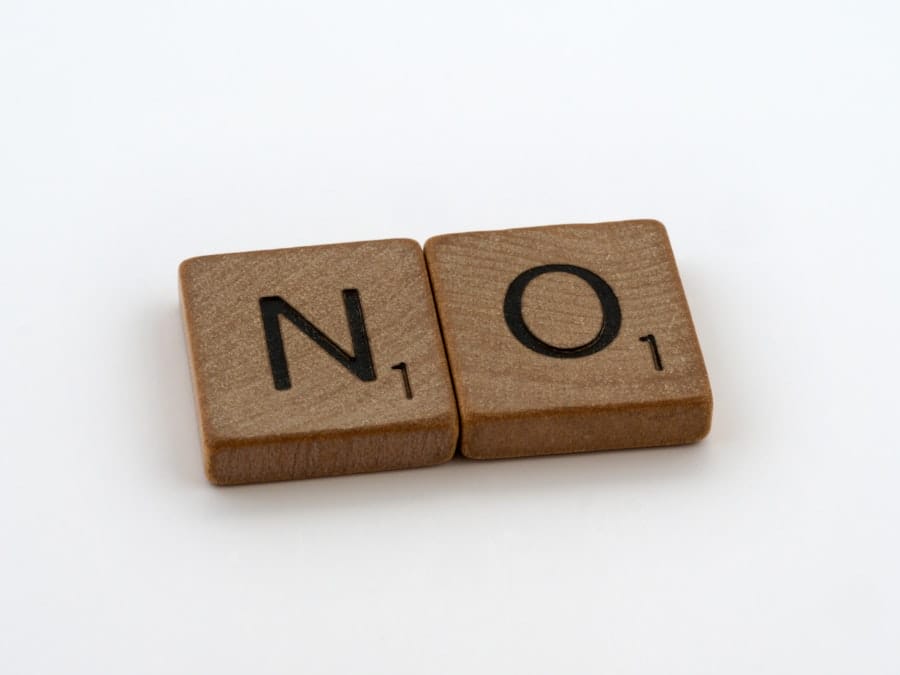 Photo Saying No Politely